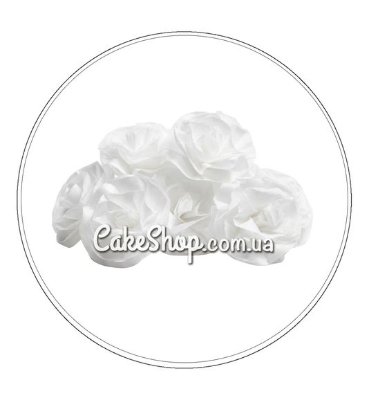 ⋗ Вафельный цветок Роза чайная белая 7 шт, ТМ Добрик купить в Украине ➛ CakeShop.com.ua, фото
