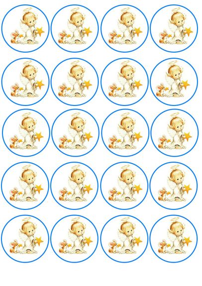 ⋗ Вафельная картинка Ангелочки 6 купить в Украине ➛ CakeShop.com.ua, фото