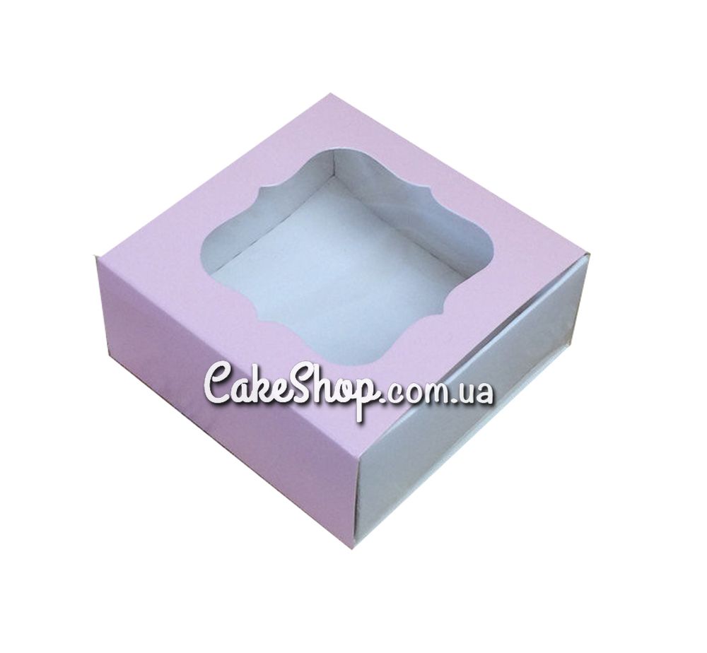 Коробка для конфет, изделий Hand Made, мыла ручной работы Розовая, 8х8х3,5 см - фото