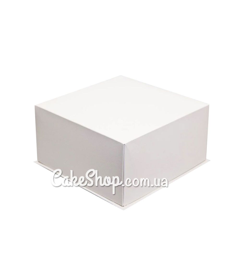 ⋗ Коробка для торта подарункова Біла, 21х21х11 см купити в Україні ➛ CakeShop.com.ua, фото