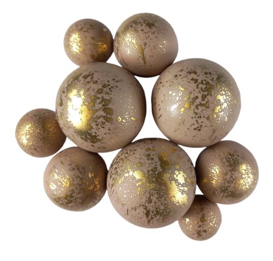 ⋗ Сфера шоколадна IR Капучино з золотими краплями купити в Україні ➛ CakeShop.com.ua, фото