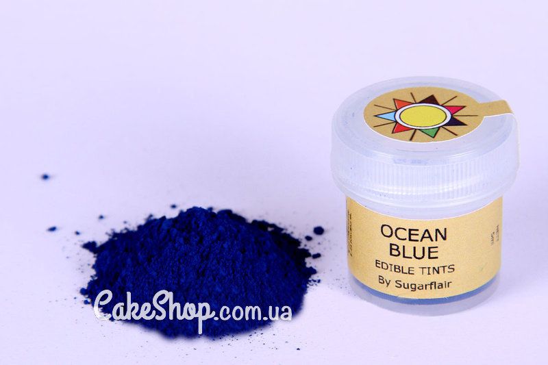 ⋗ Барвник сухий Синій океан Ocean Blue by Sugarflair 5 мл купити в Україні ➛ CakeShop.com.ua, фото