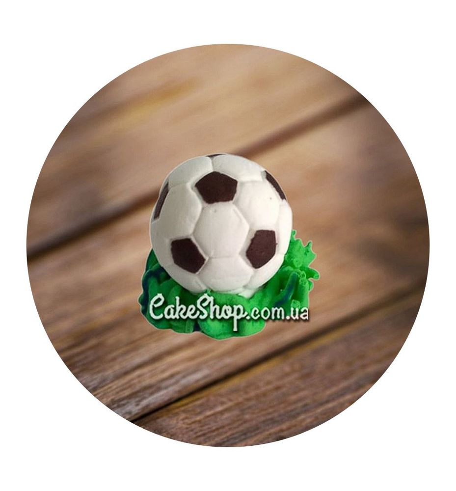 Сахарные фигурки Мяч объемный на траве маленький ТМ Ириска - фото