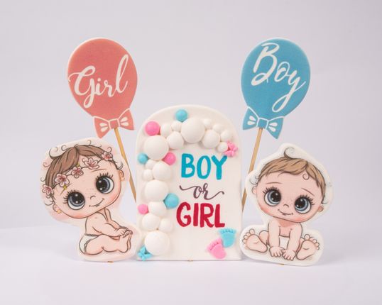 ⋗ Сахарные фигурки Гендер Пати ТМ KD купить в Украине ➛ CakeShop.com.ua, фото
