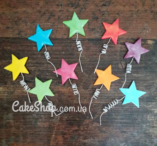 ⋗ Сахарные фигурки Праздничные звездочки ТМ Сладо купить в Украине ➛ CakeShop.com.ua, фото