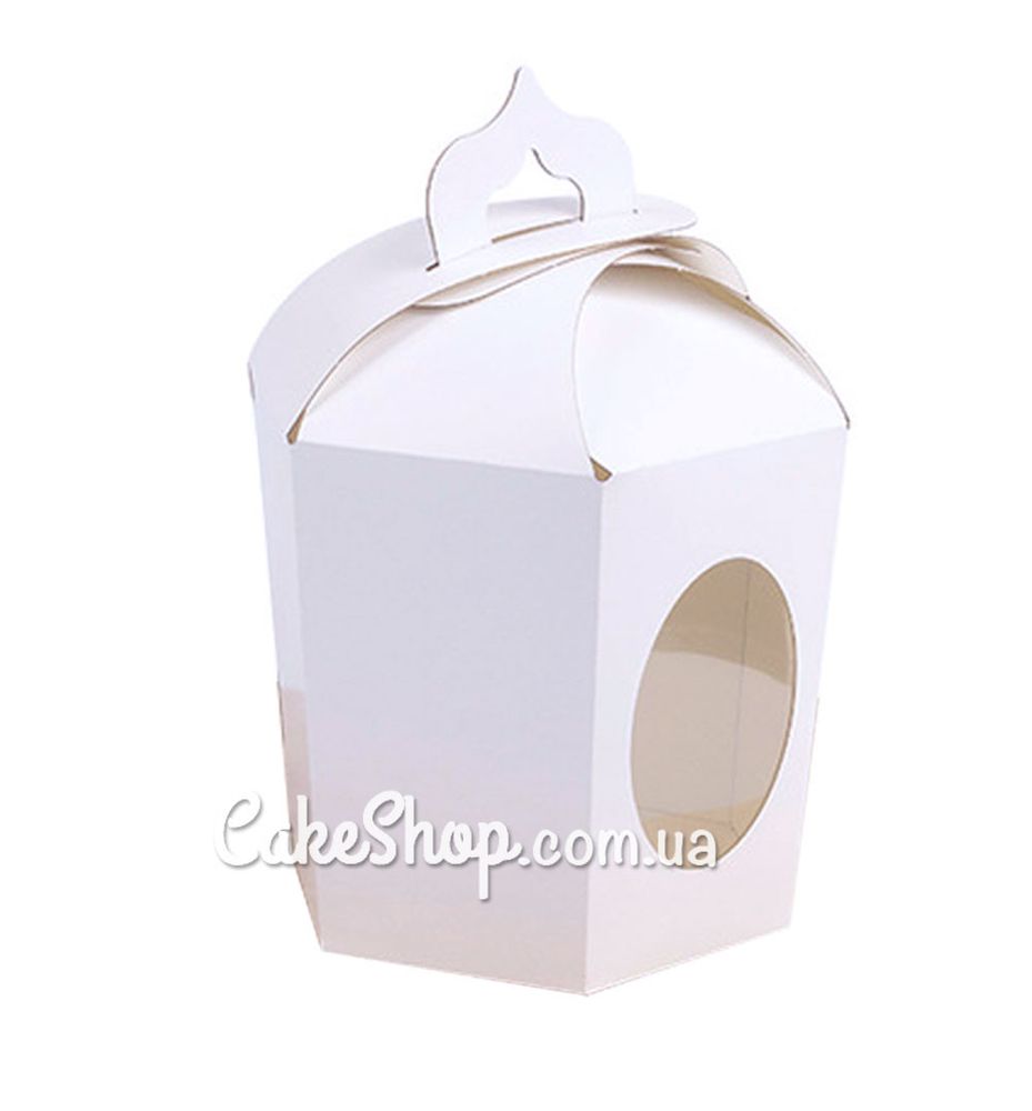 Коробка для пасхальных куличей 14,5х16,5х16 см, Белая - фото
