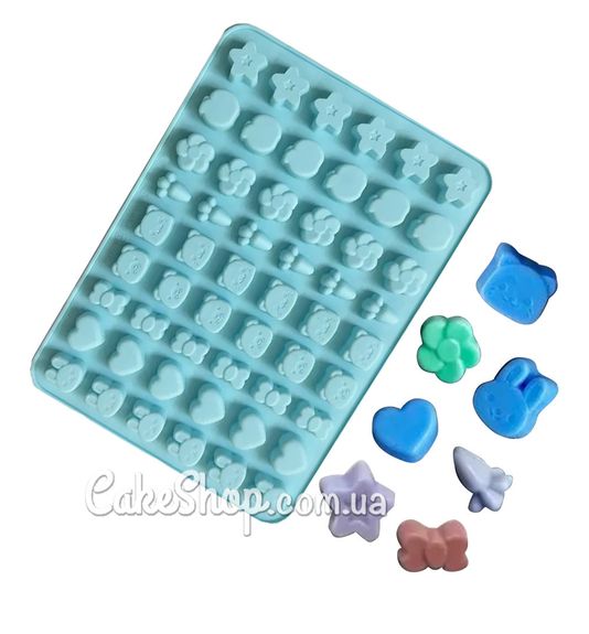 ⋗ Силиконовая форма Зверята, 54 шт купить в Украине ➛ CakeShop.com.ua, фото