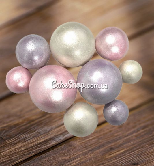 ⋗ Сфера шоколадна IR Біла-рожева-бузкова перламутр купити в Україні ➛ CakeShop.com.ua, фото