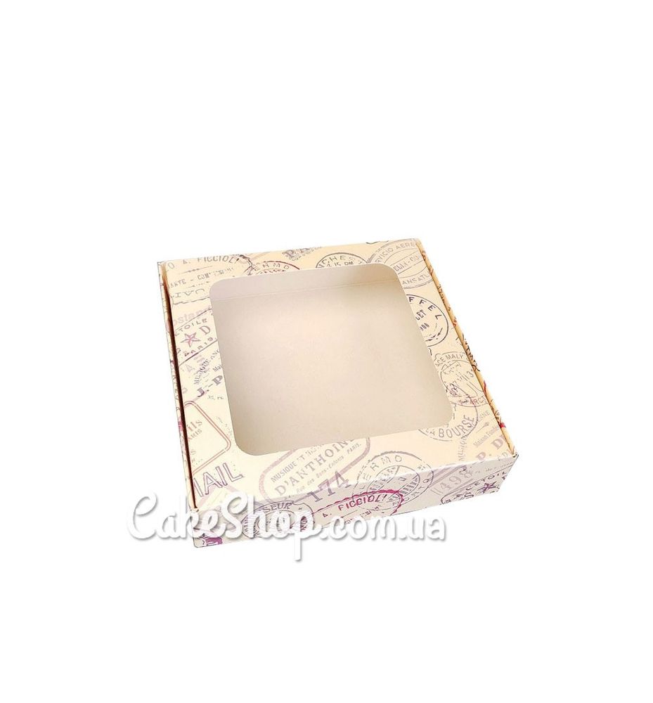 Коробка для пряників Печатки, 15х15х3,5 см - фото