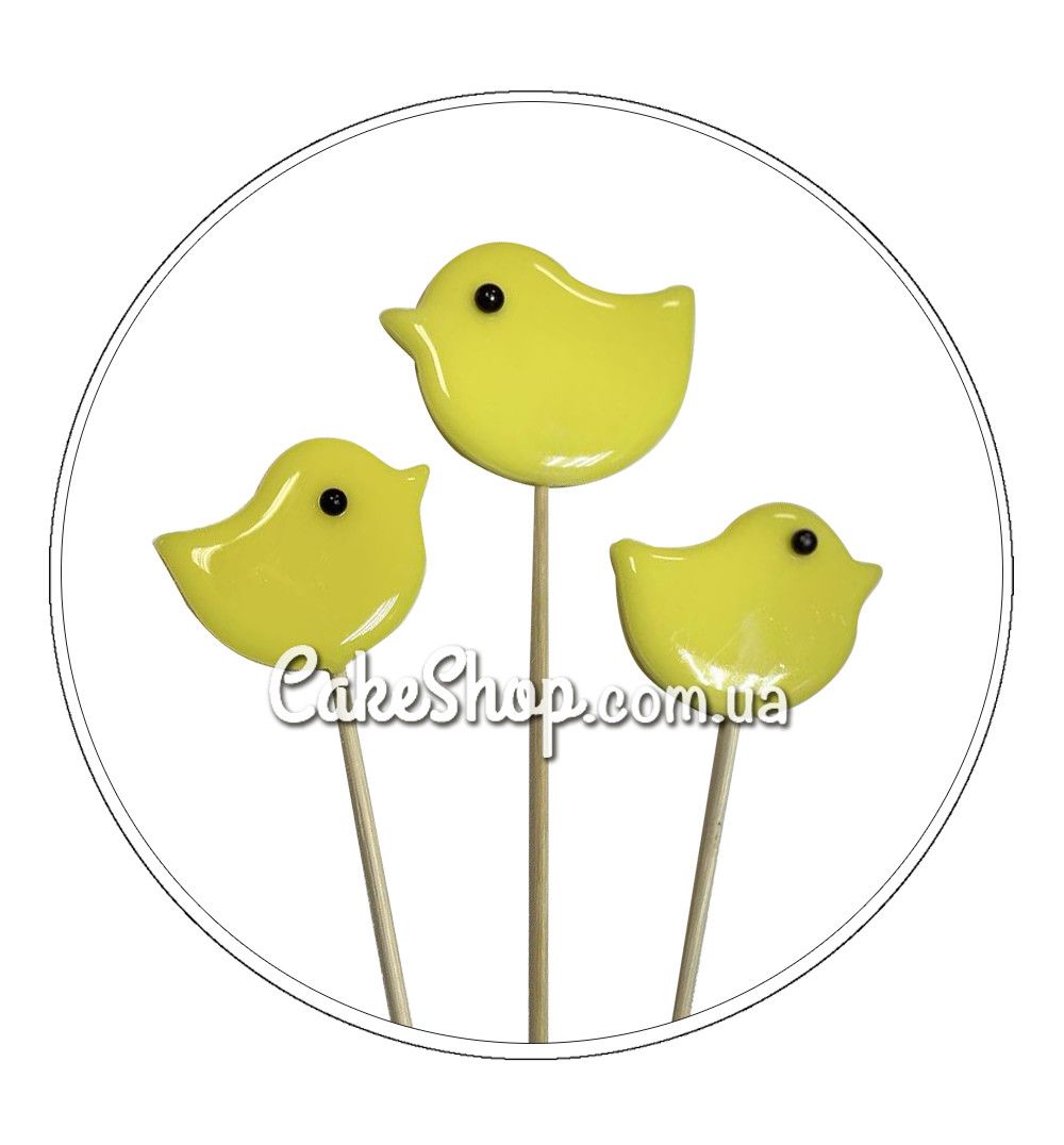 ⋗ Льодяники з ізомальту Курчатко жовте, 1 штука купити в Україні ➛ CakeShop.com.ua, фото