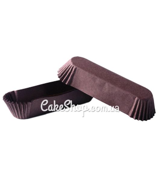⋗ Паперові форми для еклерів Р10 Коричневі, 500 шт купити в Україні ➛ CakeShop.com.ua, фото
