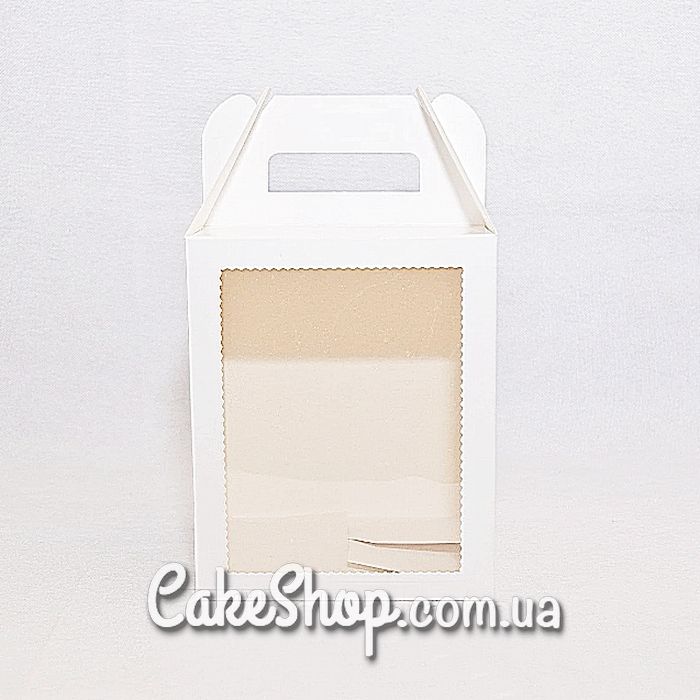 ⋗ Коробка для паски, пряничного домика 16,5х16,5х20 см,  Белая купить в Украине ➛ CakeShop.com.ua, фото