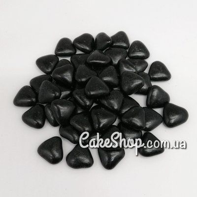 Декор шоколадний Серця чорні, 50 г - фото