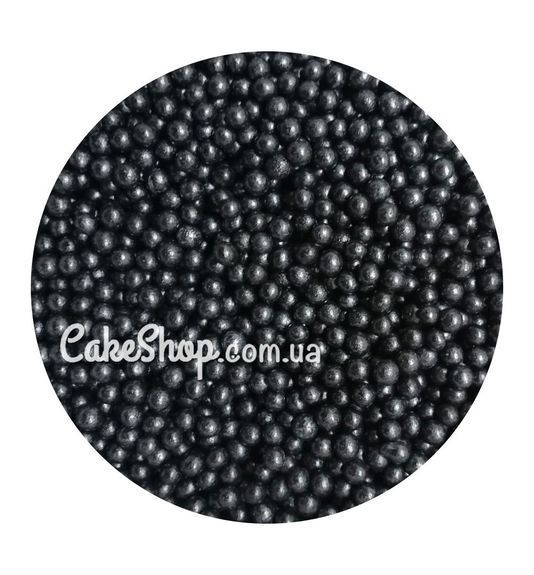 ⋗ Перлина Barbara Decor Графітова 5 мм, 50 г купити в Україні ➛ CakeShop.com.ua, фото