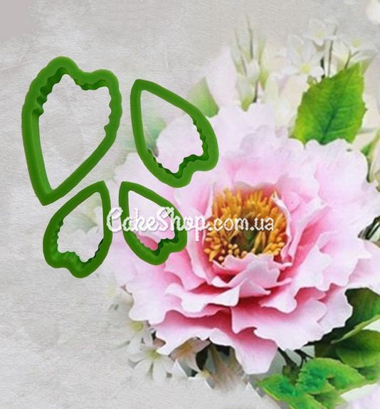 ⋗ Набор пластиковых катеров Пион купить в Украине ➛ CakeShop.com.ua, фото