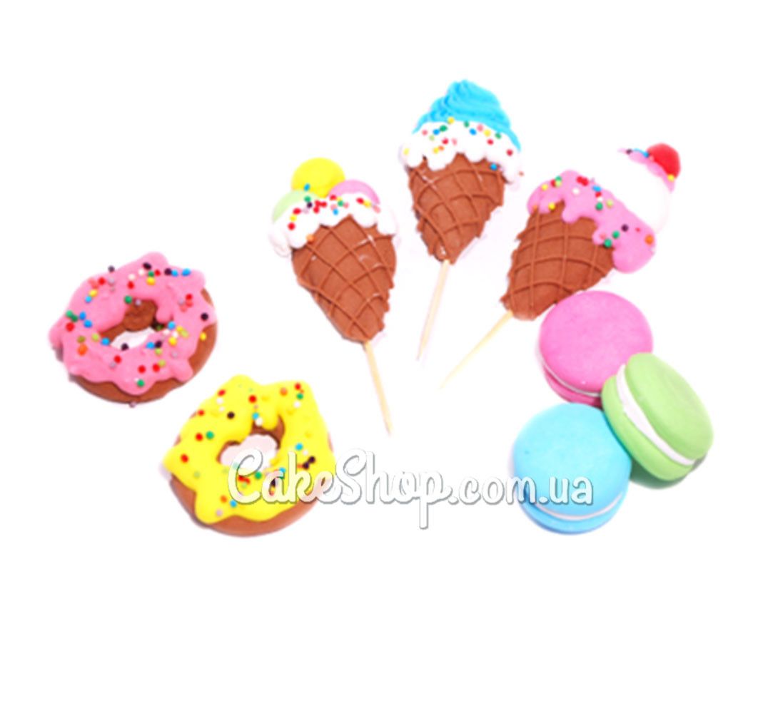 ⋗ Сахарные фигурки Мороженое 2Д ТМ Сладо купить в Украине ➛ CakeShop.com.ua, фото