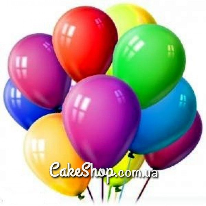 Воздушные шарики для торта неоновые - фото