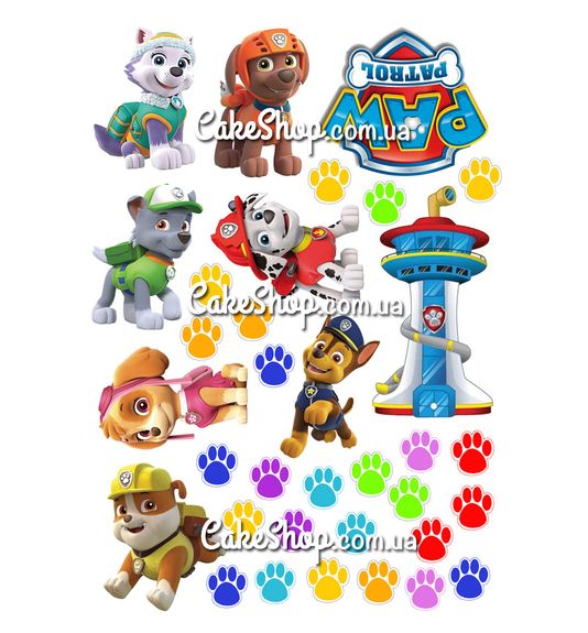 ⋗ Вафельна картинка Щенячий патруль 31 купити в Україні ➛ CakeShop.com.ua, фото