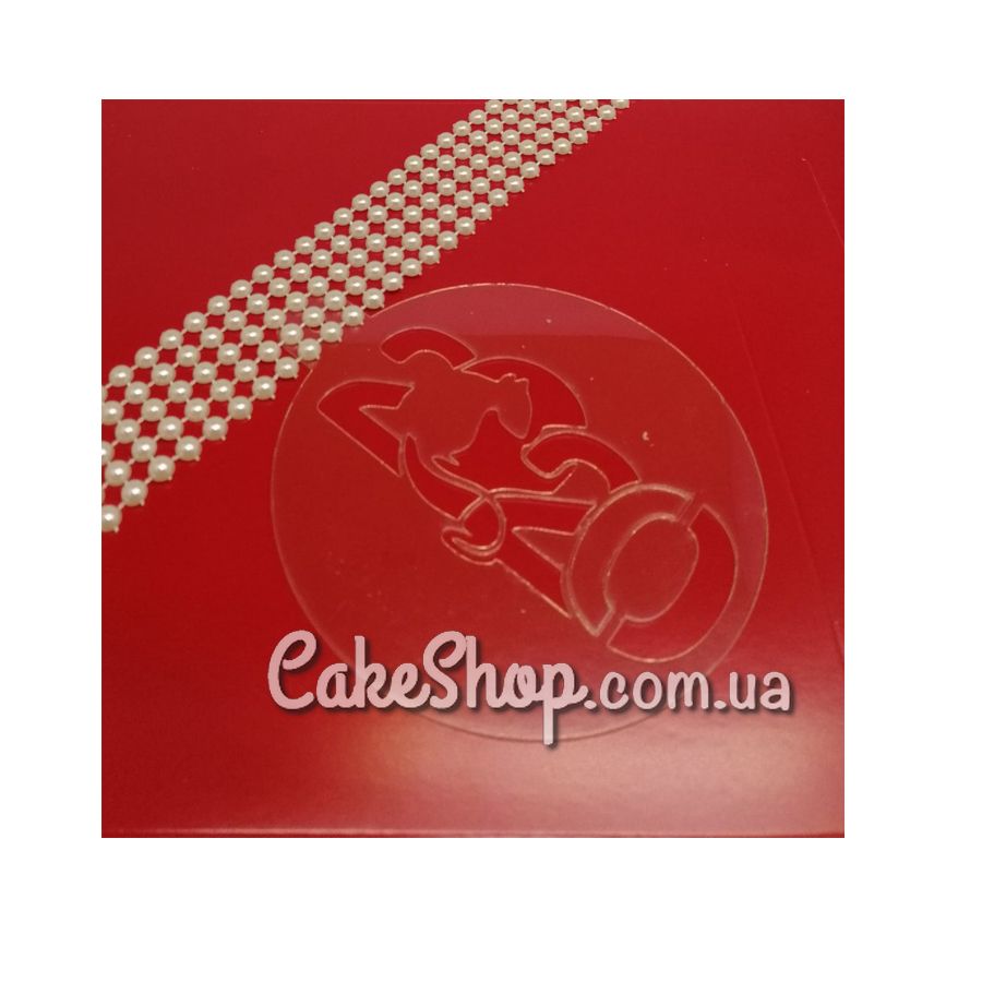 ⋗ Трафарет для тортів, пряників, кави Мишка 2020 купити в Україні ➛ CakeShop.com.ua, фото