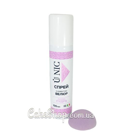 ⋗ Спрей с эффектом велюра U NIC Лиловая пудра, 100 мл купить в Украине ➛ CakeShop.com.ua, фото