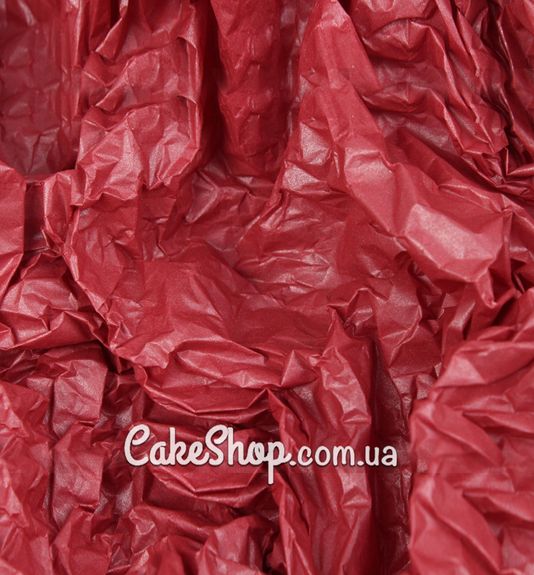 ⋗ Бумага тишью Пастель с перламутром бордовый, 5 листов купить в Украине ➛ CakeShop.com.ua, фото