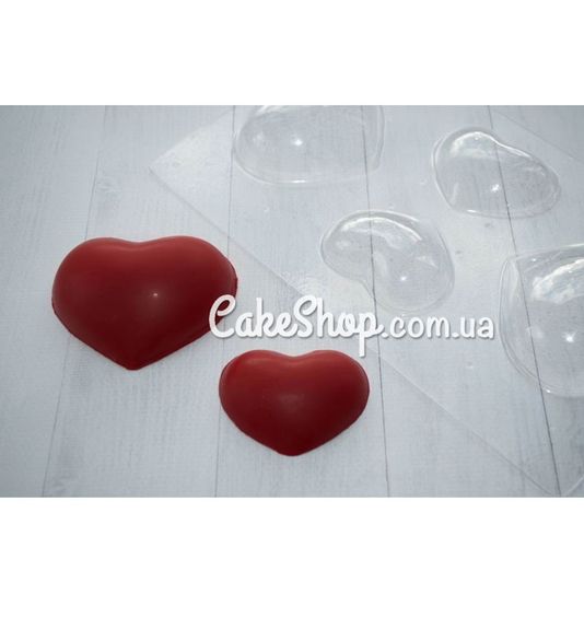 ⋗ Пластикова форма для шоколаду Серце 10 купити в Україні ➛ CakeShop.com.ua, фото