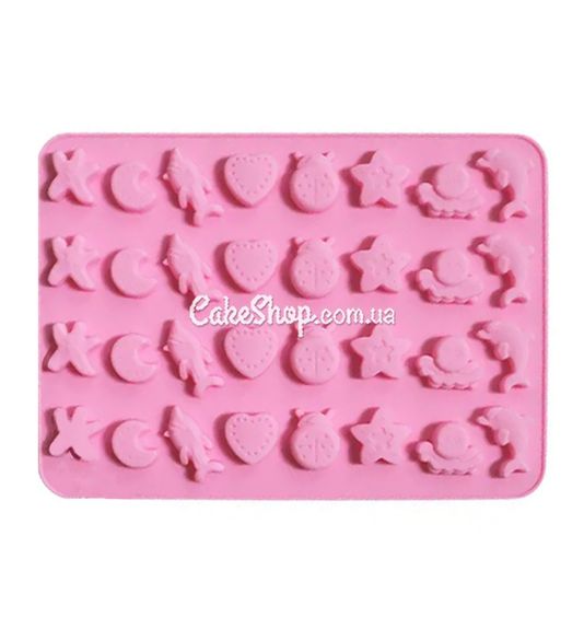 ⋗ Силіконова форма Морські мешканці купити в Україні ➛ CakeShop.com.ua, фото