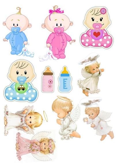 ⋗ Вафельная картинка Ангелочки 15 купить в Украине ➛ CakeShop.com.ua, фото