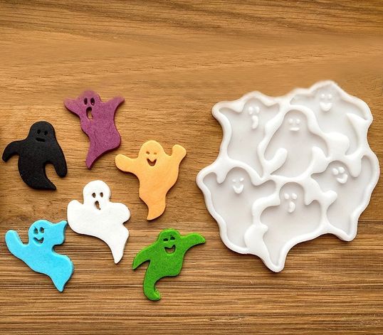 ⋗ Силіконовий молд Привиди Хеллоуїн купити в Україні ➛ CakeShop.com.ua, фото
