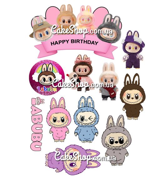 ⋗ Вафельная картинка Лабубу 5  купить в Украине ➛ CakeShop.com.ua, фото