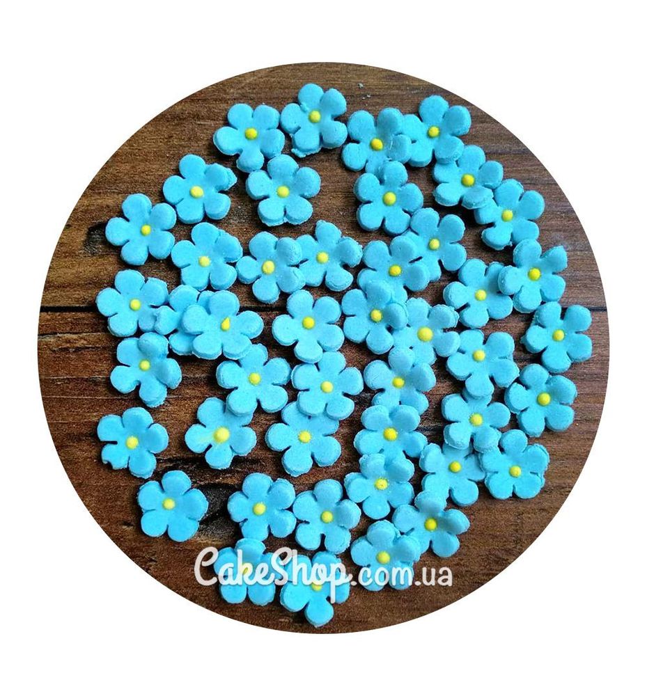Цукрові фігурки Яблуневий цвіт блакитний ТМ Сладо - фото
