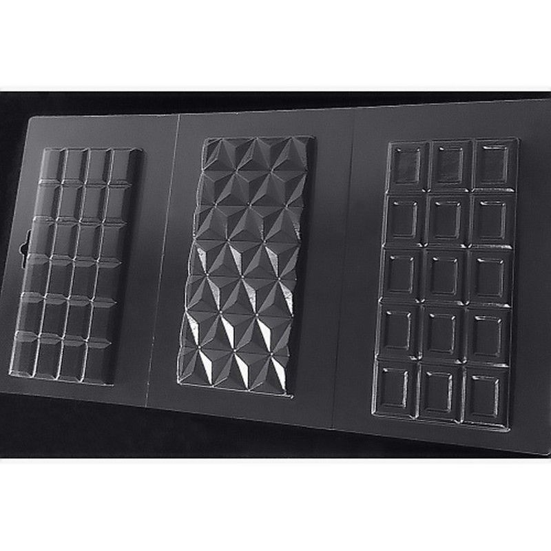 ⋗ Пластиковая форма для шоколада Три плитки купить в Украине ➛ CakeShop.com.ua, фото