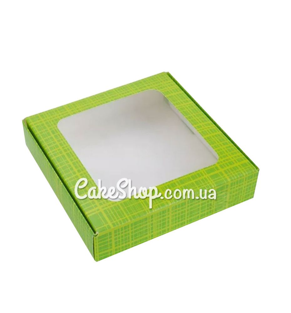 Коробка для пряников Салатовая, 15х15х3,5 см - фото