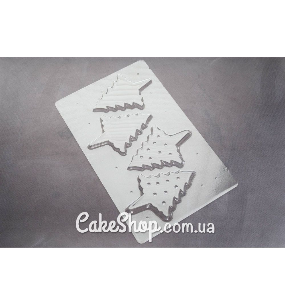 ⋗ Пластиковая форма для шоколада топпер Елочка 3 купить в Украине ➛ CakeShop.com.ua, фото