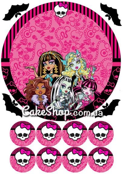⋗ Сахарная картинка Монстр Хай 6 купить в Украине ➛ CakeShop.com.ua, фото