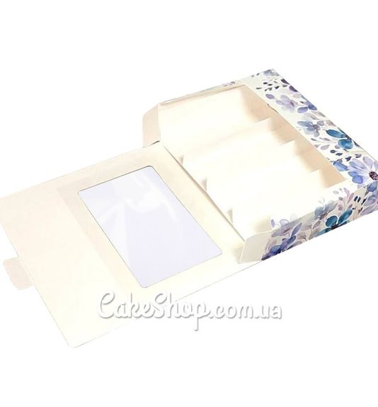 ⋗ Коробка для еклерів і тістечок Ескімо з вікном Фіолет, 21х15х5 см купити в Україні ➛ CakeShop.com.ua, фото