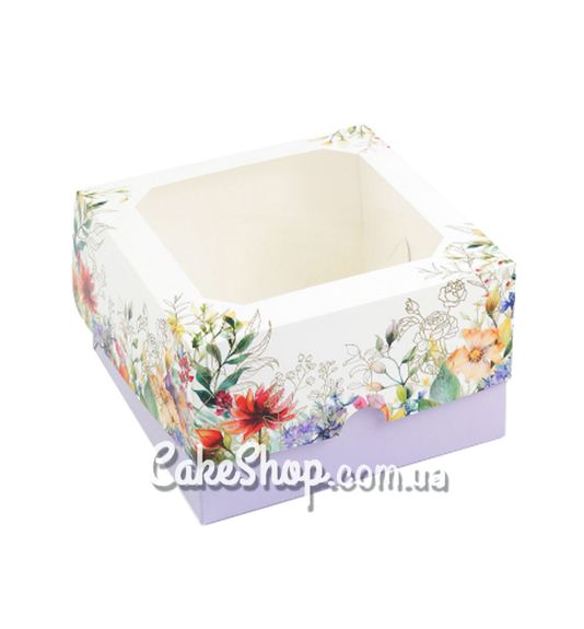⋗ Коробка для подарков, бенто-торта Весенняя, 17х17х10,5 см купить в Украине ➛ CakeShop.com.ua, фото