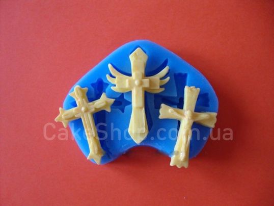 ⋗ Силіконовий молд Хрестики 3 купити в Україні ➛ CakeShop.com.ua, фото