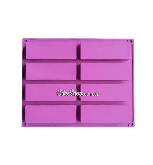 ⋗ Силиконовая форма Прямоугольники 8 шт купить в Украине ➛ CakeShop.com.ua, фото