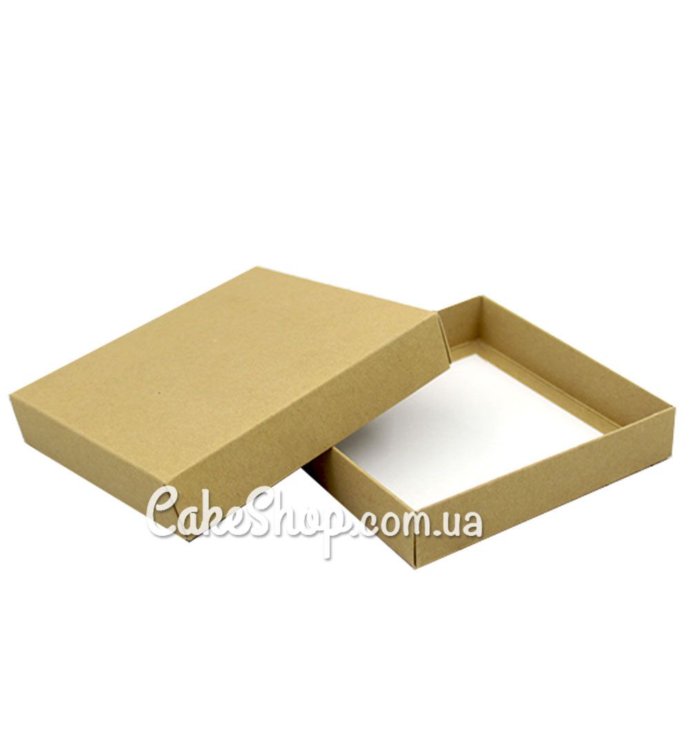⋗ Коробка для пряников Крафт, 15*15*3 см купить в Украине ➛ CakeShop.com.ua, фото