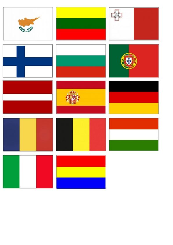 Вафельна картинка Прапори країн 2 - фото