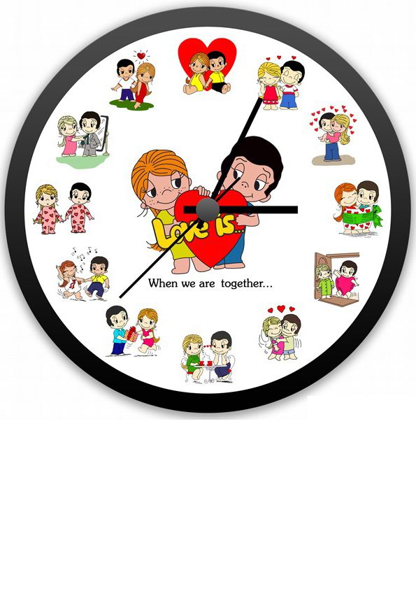 ⋗ Вафельная картинка Часы Love is... 5 купить в Украине ➛ CakeShop.com.ua, фото