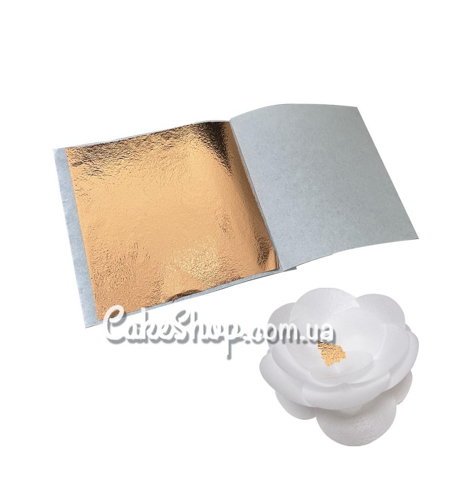 Поталь мідь 80х85 мм, 5 листів - фото