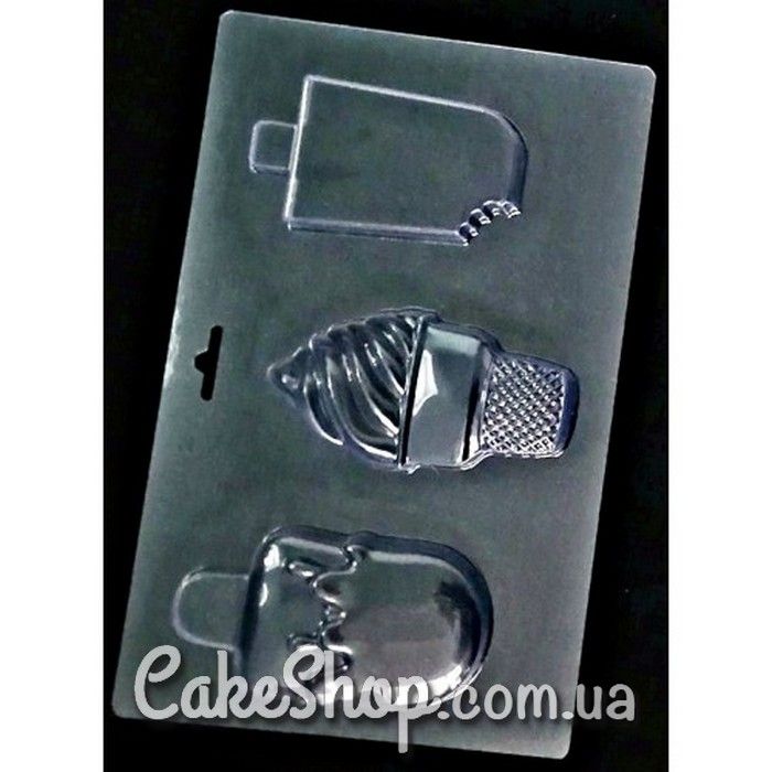 ⋗ Пластикова форма для шоколаду Морозиво 2 купити в Україні ➛ CakeShop.com.ua, фото