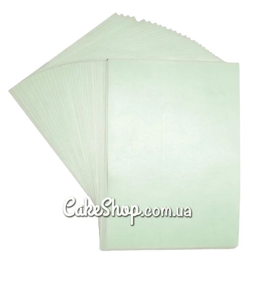 ⋗ Вафельний папір для квітів Зелений, 1 лист купити в Україні ➛ CakeShop.com.ua, фото