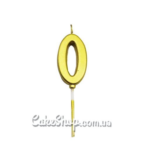 ⋗ Свеча цифра для бенто-торта Золото - 0 купить в Украине ➛ CakeShop.com.ua, фото