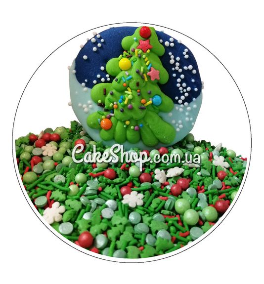 ⋗ Цукрові фігурки Новорічний набір Ялинка купити в Україні ➛ CakeShop.com.ua, фото