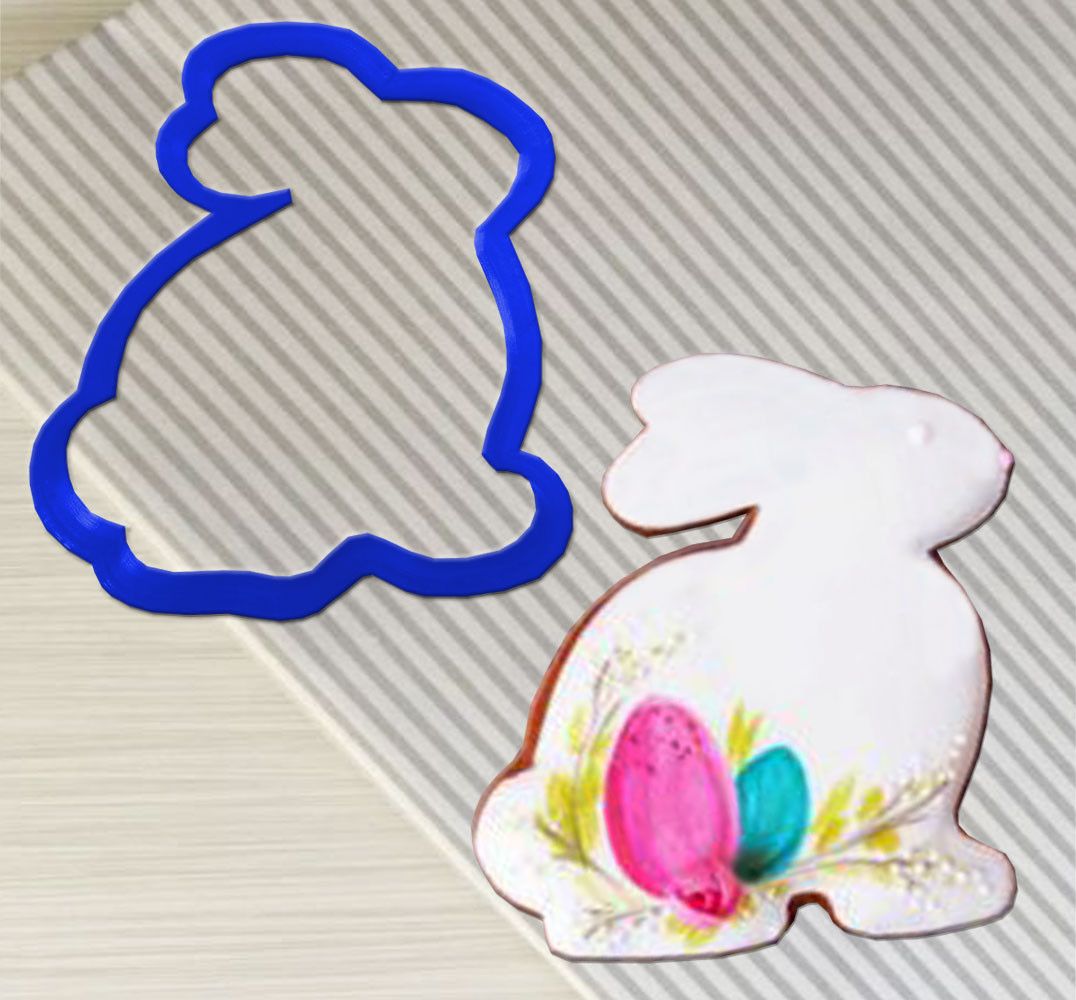 ⋗ Вырубка пластиковая Кролик 1 купить в Украине ➛ CakeShop.com.ua, фото