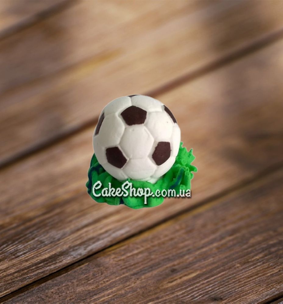 Сахарные фигурки Мяч объемный на траве маленький ТМ Ириска - фото
