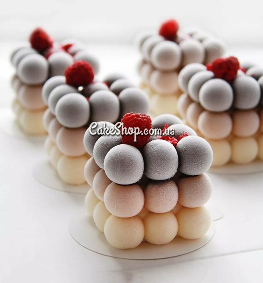 ⋗ Силіконова форма для евродесертів Атоми малі купити в Україні ➛ CakeShop.com.ua, фото